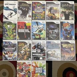 Used Wii Games, $5 Each