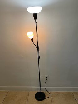 Floor Black Metal Lamp