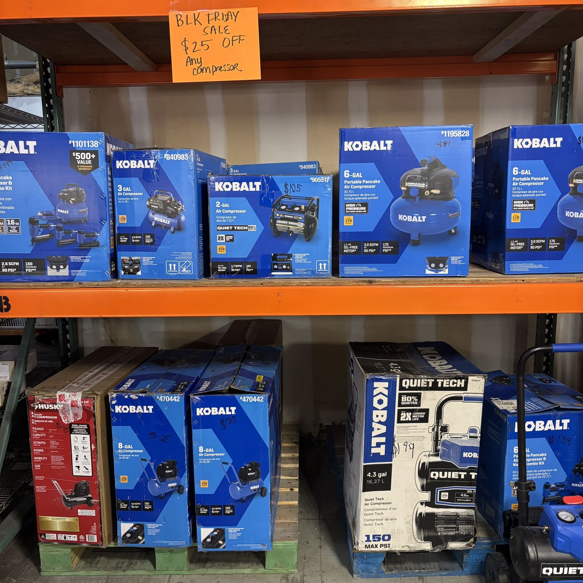 Kobalt Air Compressors - $25 Off