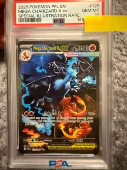 Pokémon Mega Charizard X EX 125 PSA 10