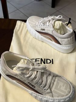 Fendi FF Jacquard Low-Top Sneakers