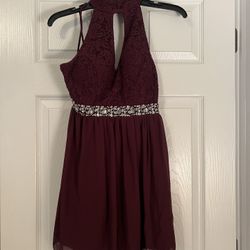 Maroon Short Homecoming/Prom Dress