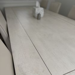 White Dining Table Set