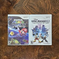 Nintendo Wii Super Mario Galaxy & Disney Epic Mickey 2 / Hot Wheels / Pokémon / Funko Pop / Playstation / Xbox / Sonic / Sega / Atari / Neca / Tmnt