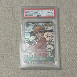 One Piece Manga Luffy OP-13 PSA 10