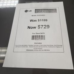 7.4 Cu Ft Ultra Large Capacity Smart Wifi Enabled Front Load Electric Dryer With TurboSteam And Built-In Intelligence 