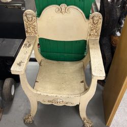 Antique chair, ornate chair, from the 60s  