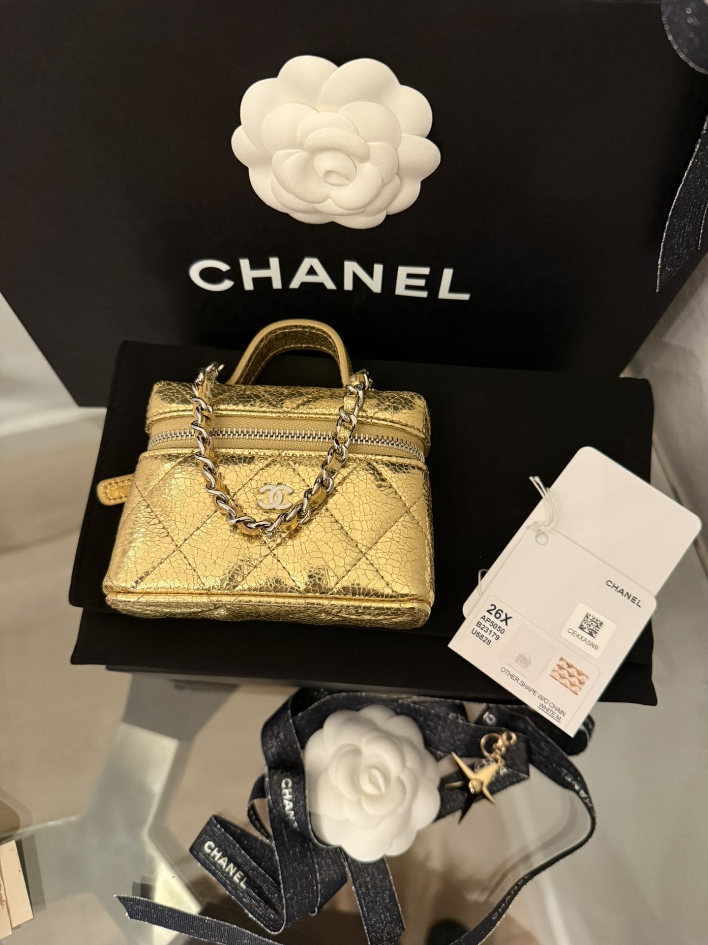 Chanel 26X Holiday 2025 Gold Ultra Mini Bag NWT