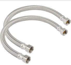 24" Water Heater Connector Hose, 3/4" FIP x 3/4" FIP