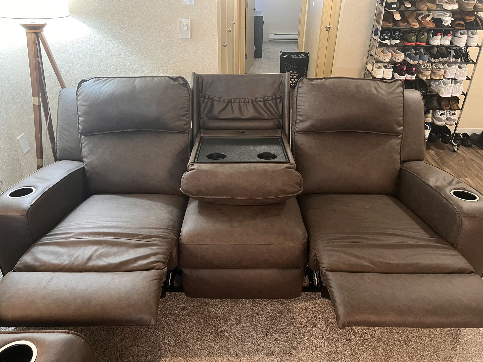Manual Reclining Sofa And Love Seat