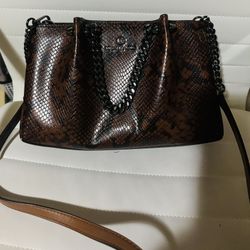 MICHAEL KORS - Rich Chocolate Brown Bag; Cross-body. Never used.