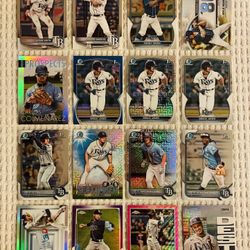 Tampa Bay Rays 32 Card Baseball Lot! Rookies, Prospects, Refractors, Prizms, Autographs, Short Prints, Variations & More!