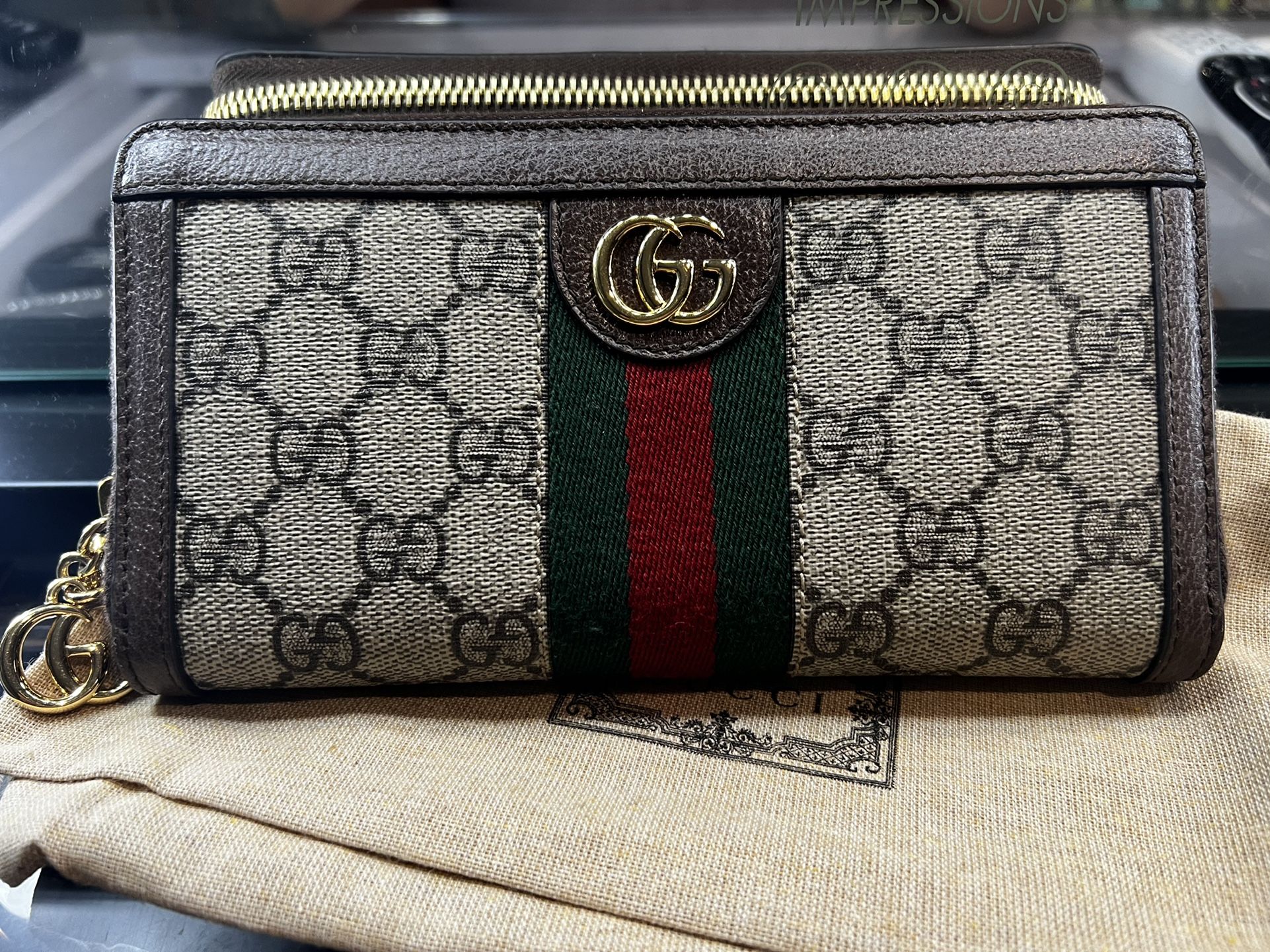 Ophidia GG Zip Around Wallet