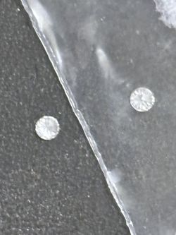 2 / .035 Ct Real Genuine Diamonds With Certificate