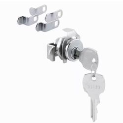 Prime-Line Mailbox Lock, 5 Cam, Nickle Finish, National Keyway, Opens Counter-Clockwise, 90 Degree Rotation