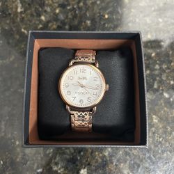 COACH Rose Gold Band Ladies Watch