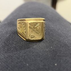 Gold Played Ring 