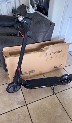 Electric scooter in box not opened