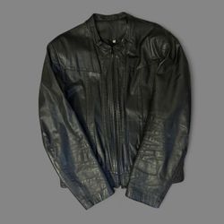 Mens Black Leather Jacket 