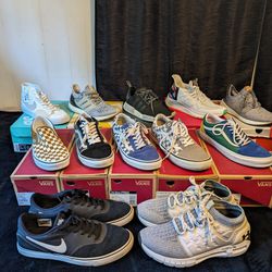 Vans, Nike, New Balance, and Adidas Shoes