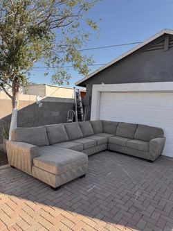 Huge Light Beige Sectional Sofa - Free Delivery!
