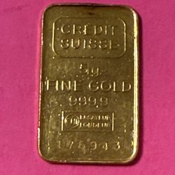 5 Gram Fine Gold Credit Suisse