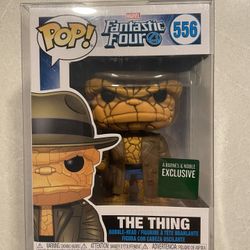 The Thing Disguised Funko Pop *MINT* Barnes Noble Exclusive Marvel Fantastic Four 556 with protector Trench Coat Ben Grimm Reed Richards Stan Lee