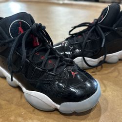 NIKE AIR JORDAN 6 RINGS (GS) BLACK/RED/WHITE Size 3.5Y [323419-064] (❌❌ OPEN TO TRADES❌❌)