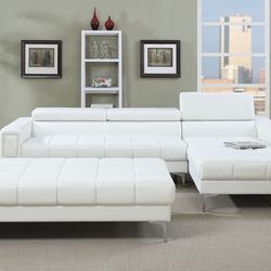 Modern Sectional Sofa Black Or White 