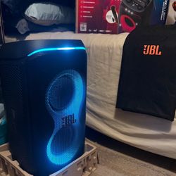JBL - Partybox Live 120 +200W JBL Pro Sound Bluetooth Portable Speaker w/ LED Lights, Wireless Mic