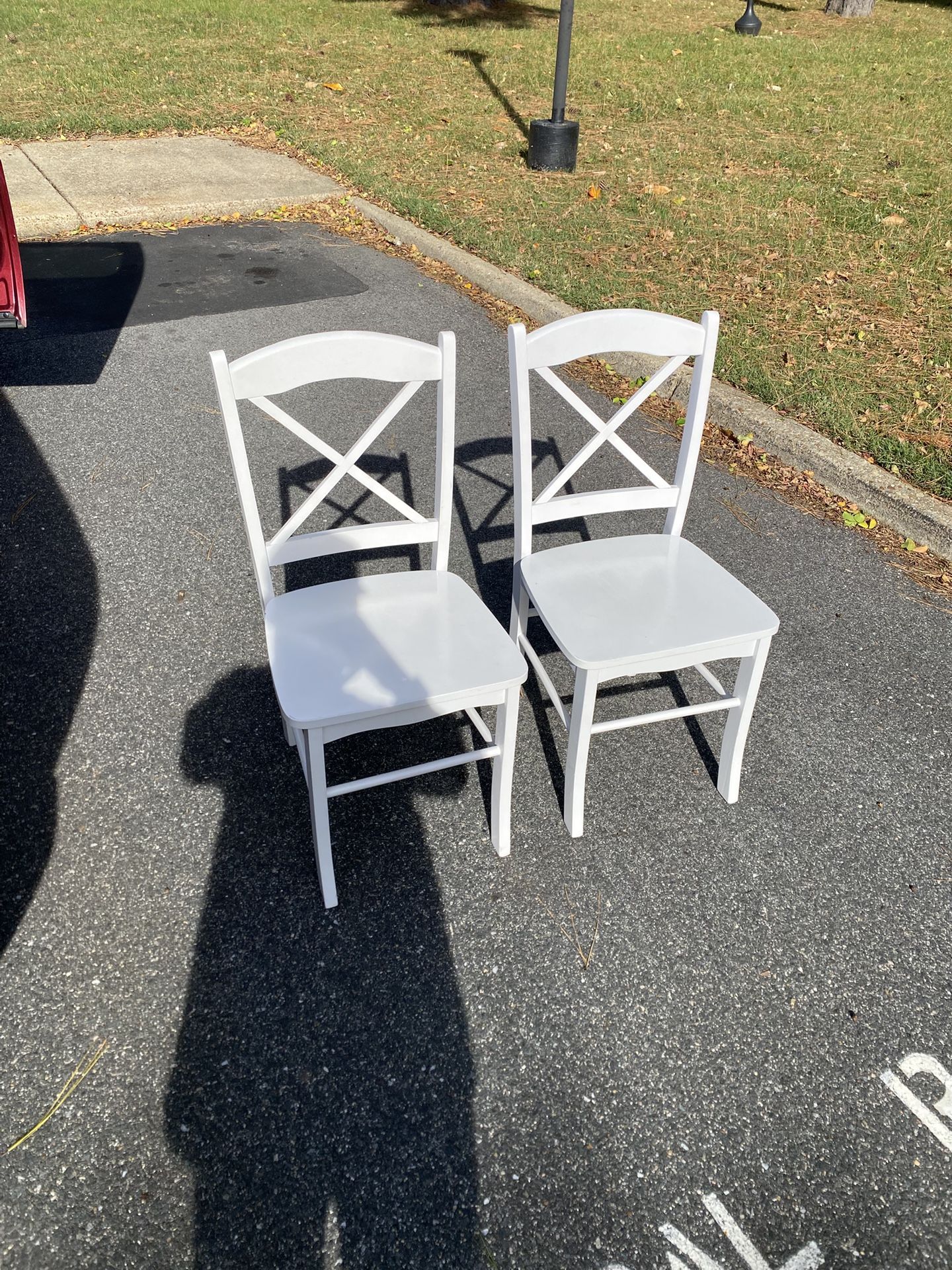 White Farmhouse chairs
