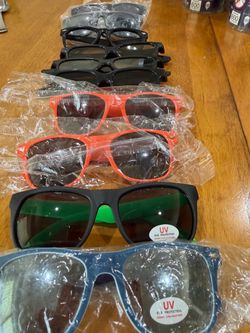 10 pair of fun and sun glasses