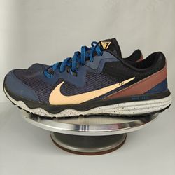 Size 12 US Men's Nike Juniper Trail running shoes "Thunder Blue, Melon Tint"