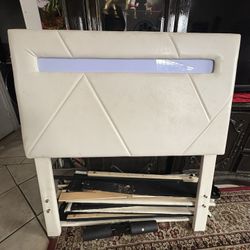 White Twin Bed