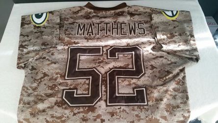 NFL Greenback packers Clay Matthews Jersey