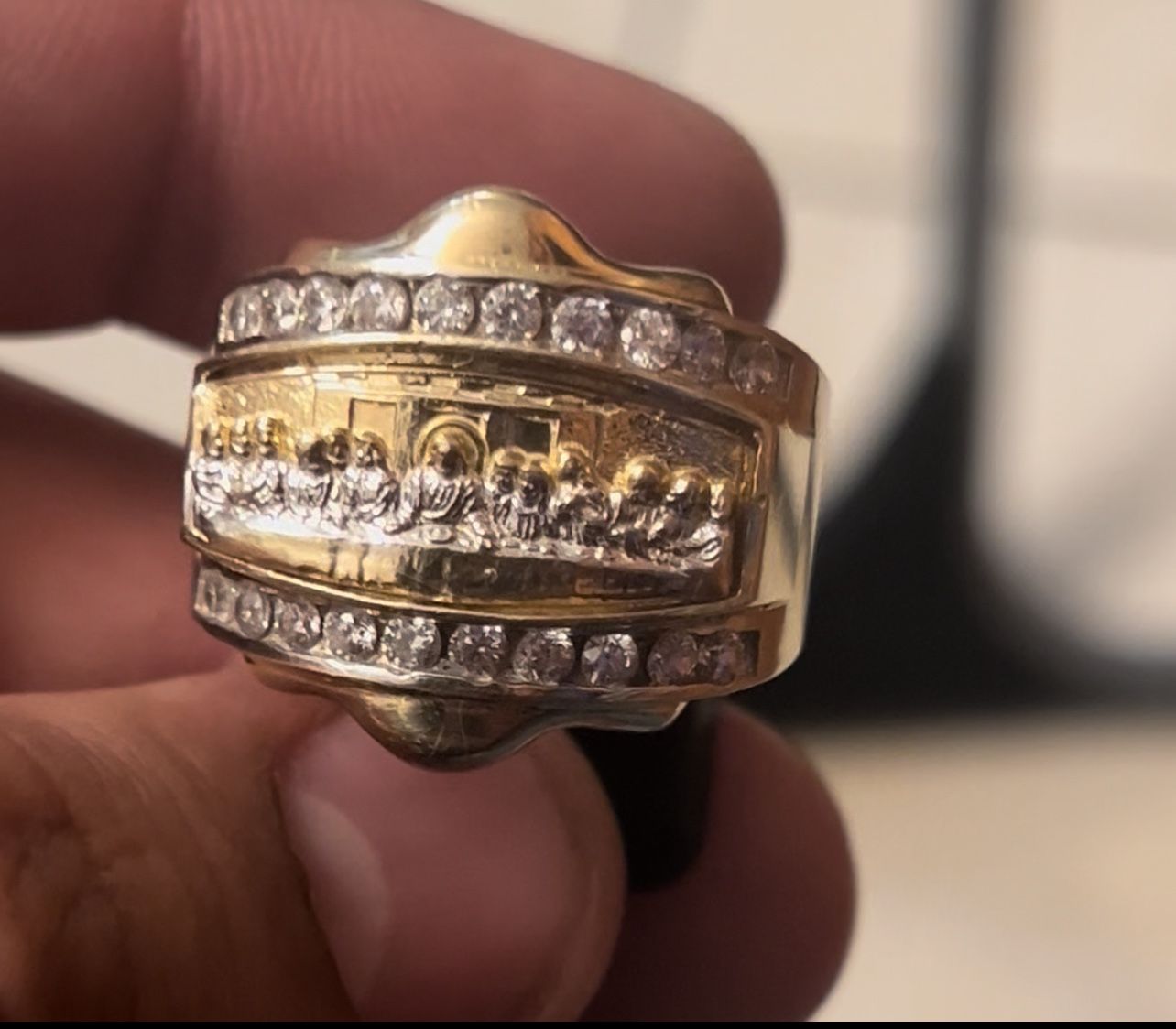 10k Last Supper Ring Size 13