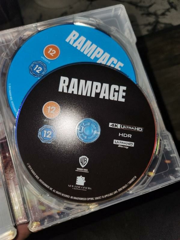 Rampage 4k Ultra Hd Disc Only