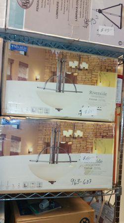 Progress Lighting 3-Light Riverside Foyer Fixture, Heirloom