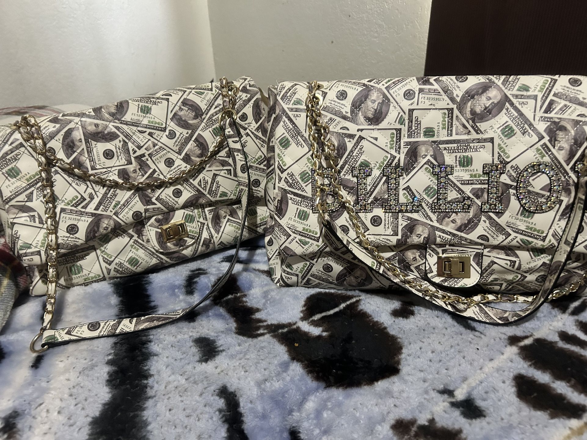 Money Printed Purses A Set