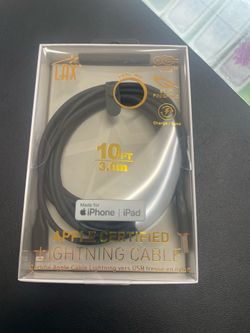 Apple charger lightning 10 ft