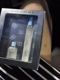 Women's light blue dolce n gabana! Perfume set!