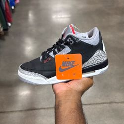 Pre Loved Air Jordan 3 Boack Cemnet 5y 
