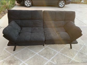 Black Convertible Futon Couch - Good Condition