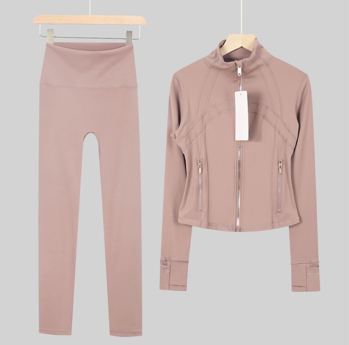 Lululemon Set - Gold Zipper Limited Too