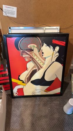 Framed Pop Art Print – Anatomical Female Figure