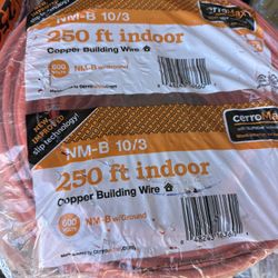 10/3 romex wire 250ft copper electric cable new in original packaging (price is firm )