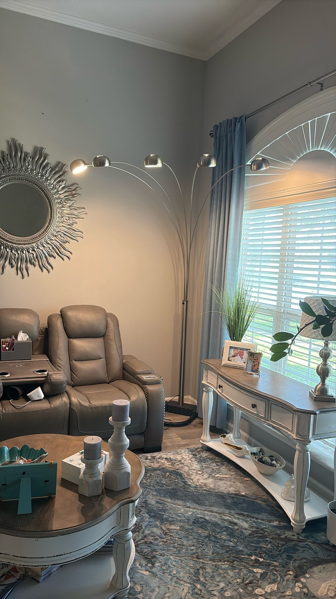5 Bulb Floor Arch lamp
