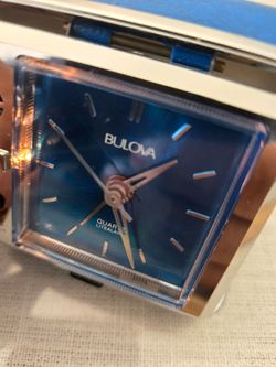 Vintage Bulova travel alarm clock
