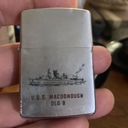 Vintage Zippo Lighter USS Macdonough DLG 8