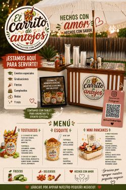 🎉 Carrito de Antojitos para tus eventos 🎉